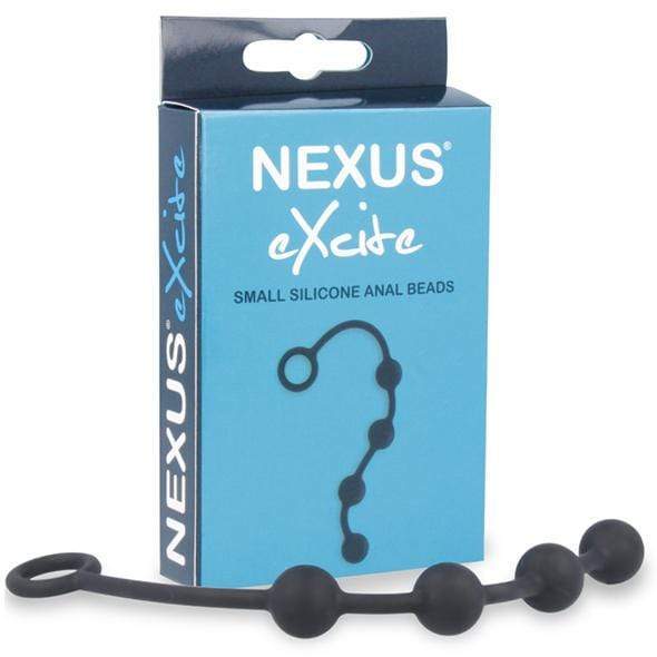 Nexus - Excite Small Silicone Anal Beads (Black) -  Anal Beads (Non Vibration)  Durio.sg
