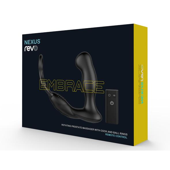 Nexus - Revo Embrace Waterproof Remote Control Rotating Prostate Massager (Black) -  Prostate Massager (Vibration) Rechargeable  Durio.sg