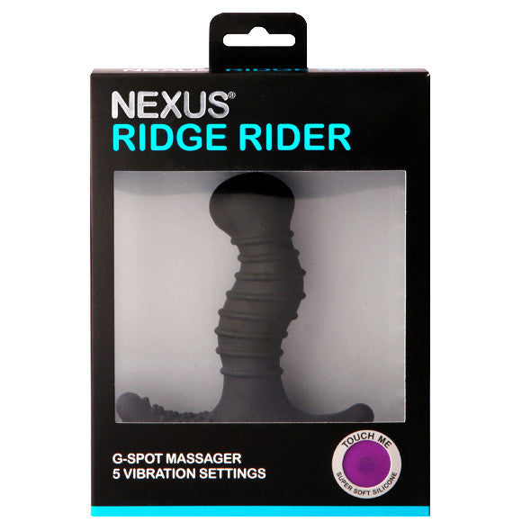 Nexus - Ridge Rider Prostate Massager (Black) -  Anal Plug (Vibration) Non Rechargeable  Durio.sg