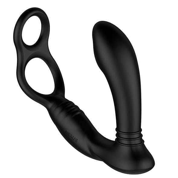 Nexus - Simul8 Stroker Edition Vibrating Dual Anal and Perineum Cock and Ball Toy Massager (Black) -  Prostate Massager (Vibration) Rechargeable  Durio.sg