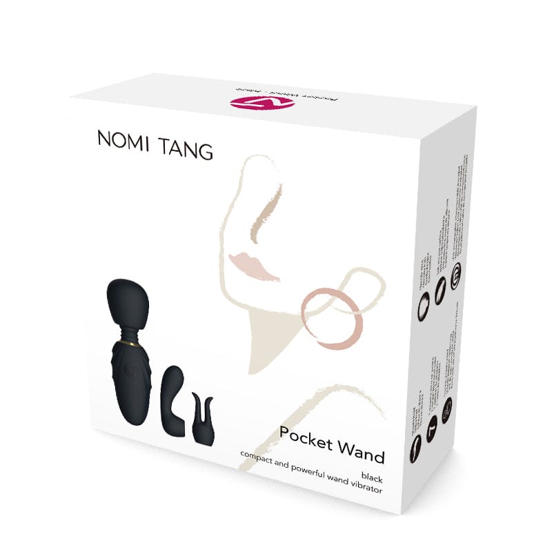 Nomi Tang - Pocket Mini Powerful Wand Massager (Black) -  Mini Wand Massagers (Vibration) Rechargeable  Durio.sg