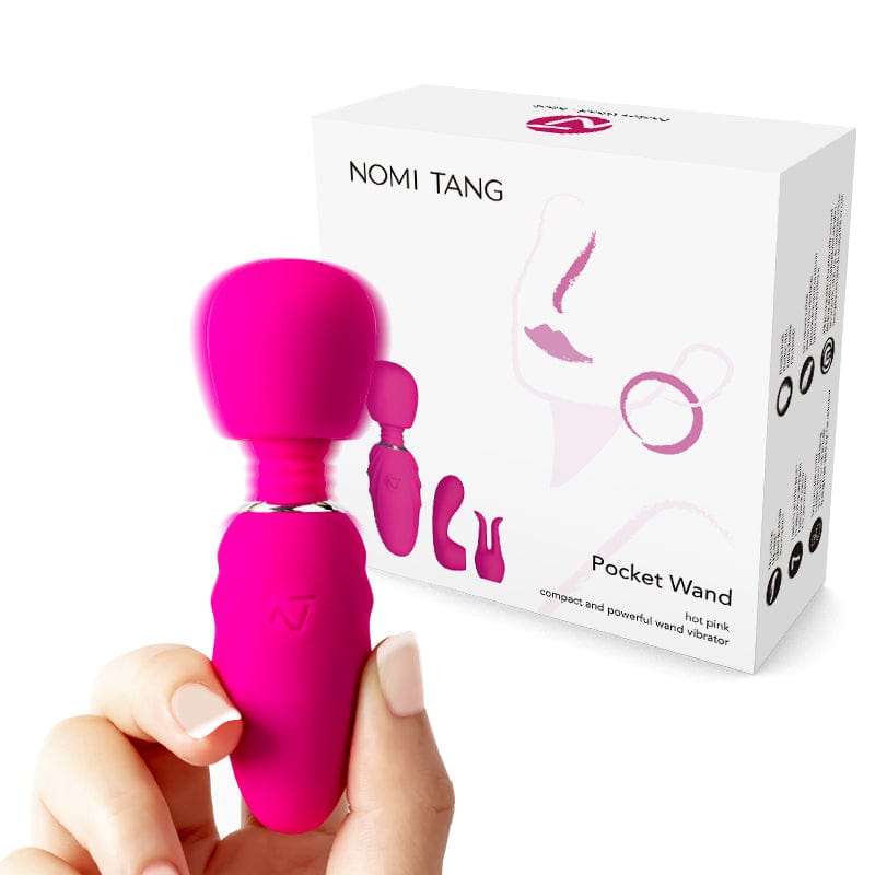 Nomi Tang - Pocket Mini Powerful Wand Massager (Hot Pink) -  Mini Wand Massagers (Vibration) Rechargeable  Durio.sg