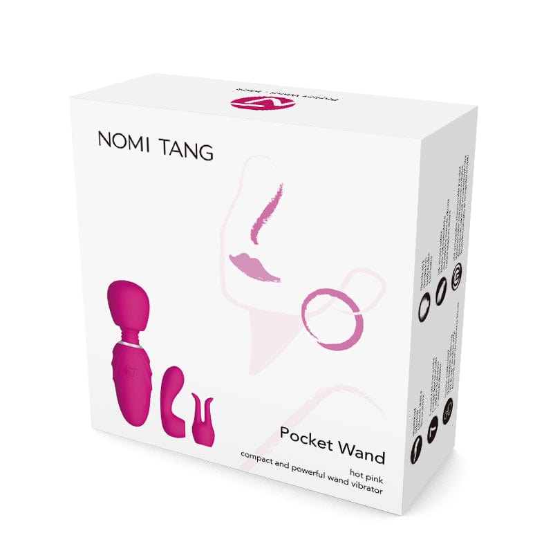 Nomi Tang - Pocket Mini Powerful Wand Massager (Hot Pink) -  Mini Wand Massagers (Vibration) Rechargeable  Durio.sg