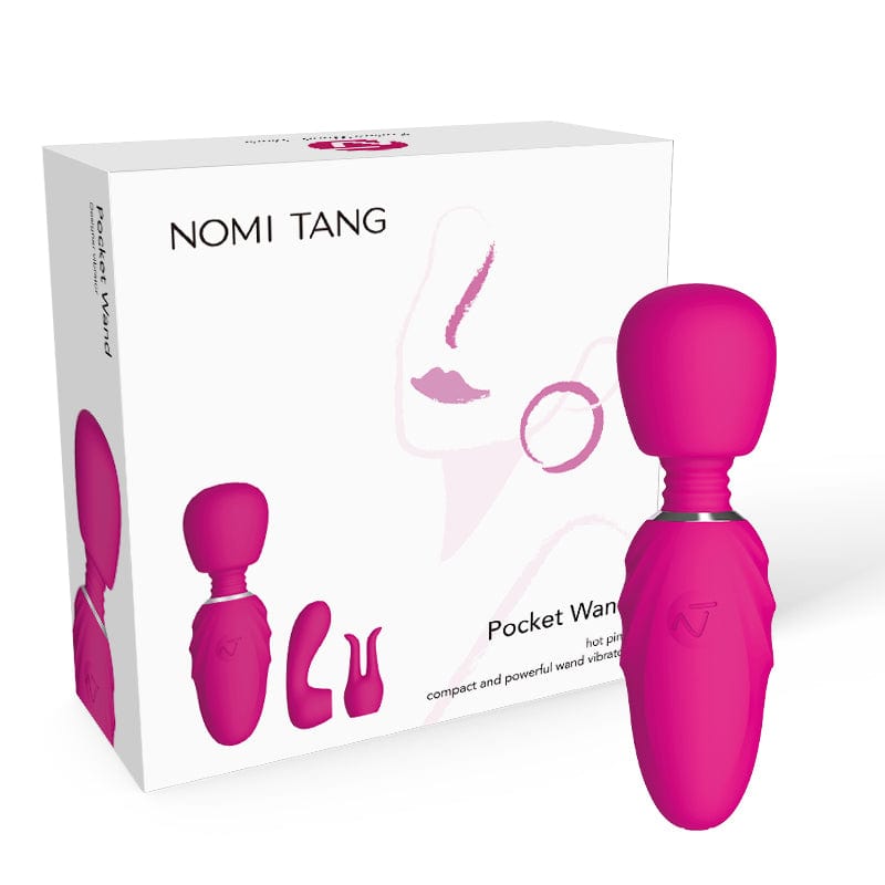 Nomi Tang - Pocket Mini Powerful Wand Massager (Hot Pink) -  Mini Wand Massagers (Vibration) Rechargeable  Durio.sg