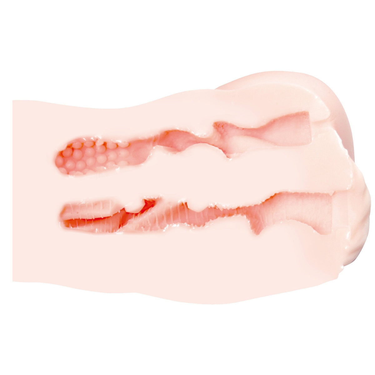 ONDO! - MIC Double Vagina Ass Masturbator (Beige) -  Masturbator Vagina (Non Vibration)  Durio.sg