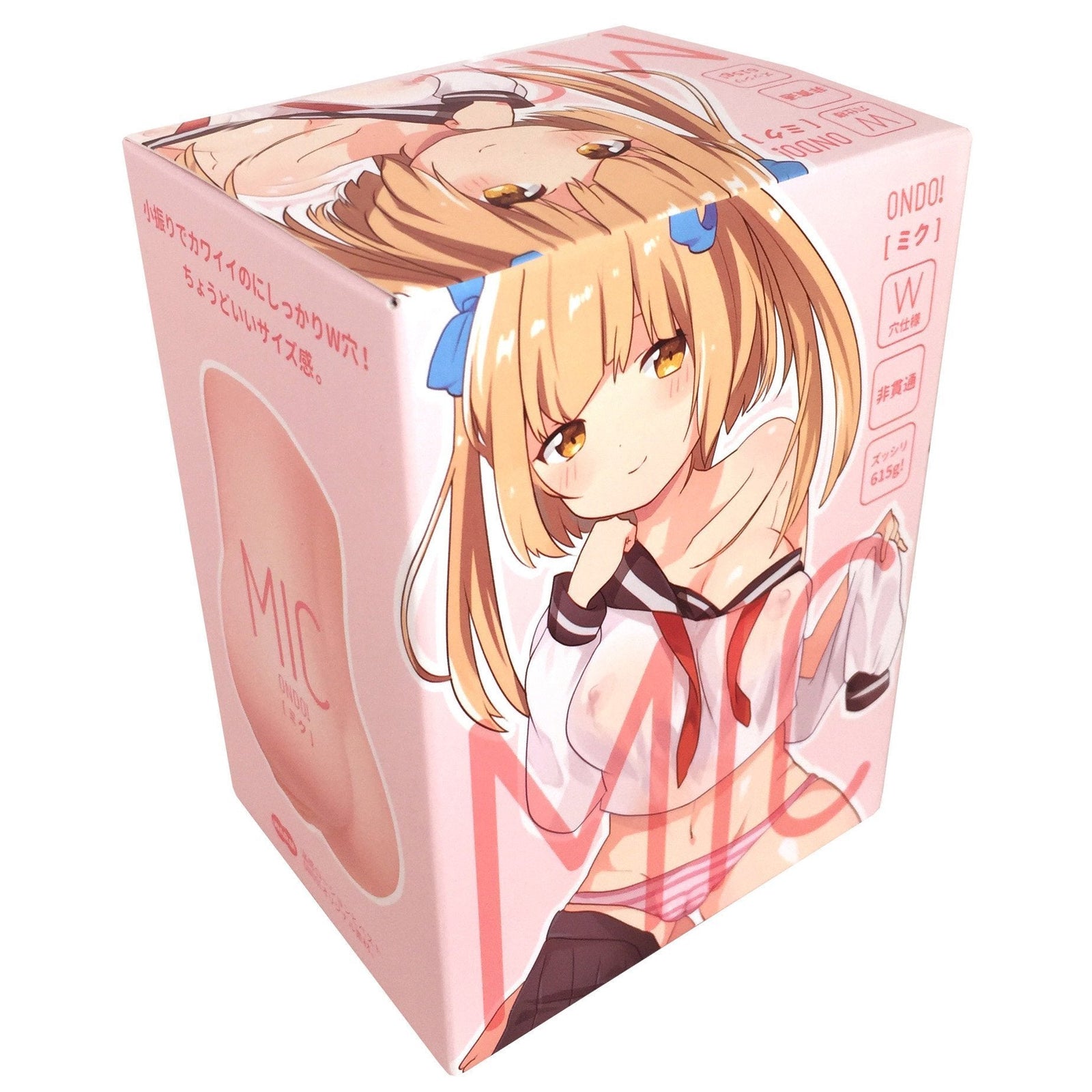 ONDO! - MIC Double Vagina Ass Masturbator (Beige) -  Masturbator Vagina (Non Vibration)  Durio.sg