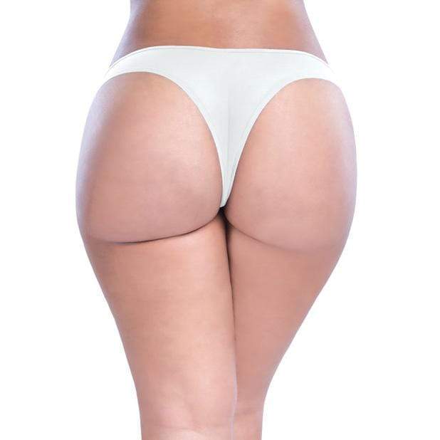 Oh La La Cheri - Crotchless Thong with Pearls 1X/2X (White) -  Crotchless Panties  Durio.sg