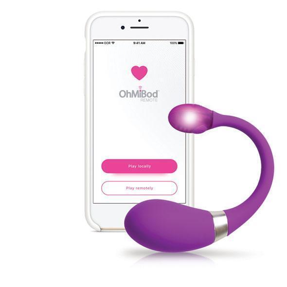 OhMiBod - Kiiroo Esca Remote Control Vibrator (Purple) -  Remote Control Dildo w/o Suction Cup (Vibration) Rechargeable  Durio.sg