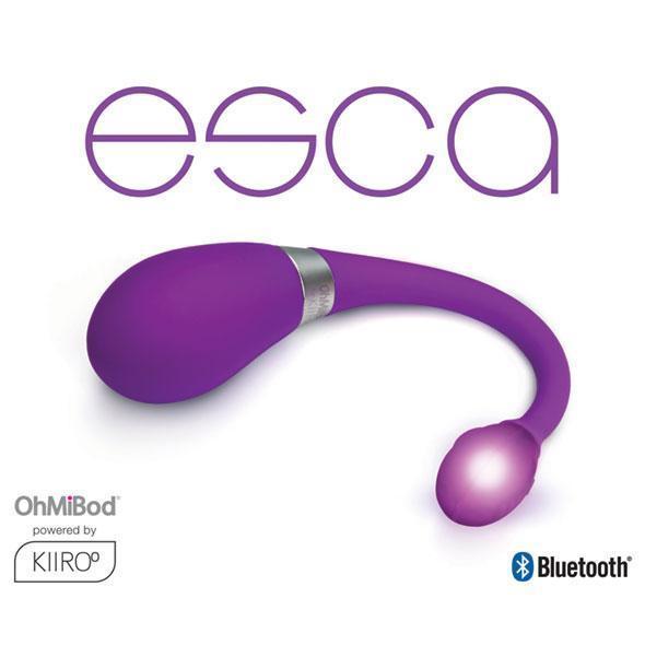 OhMiBod - Kiiroo Esca Remote Control Vibrator (Purple) -  Remote Control Dildo w/o Suction Cup (Vibration) Rechargeable  Durio.sg