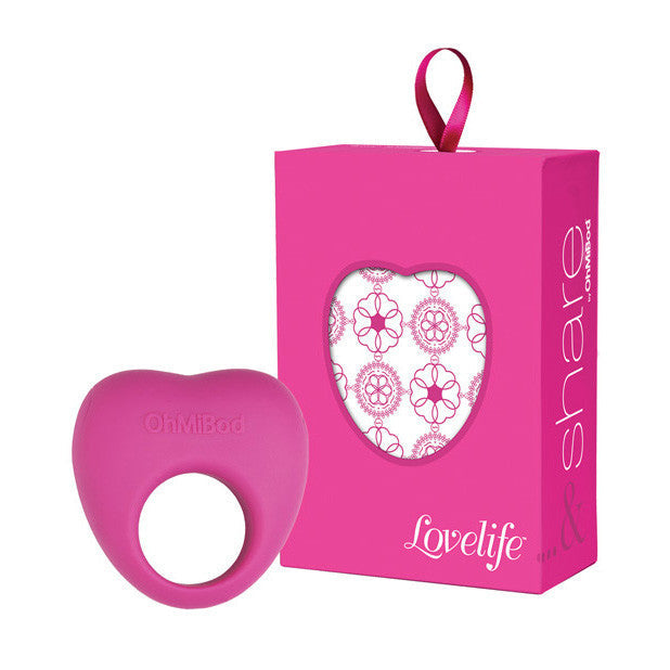 OhMiBod - Lovelife Share Vibrating Cock Ring -  Silicone Cock Ring (Vibration) Rechargeable  Durio.sg