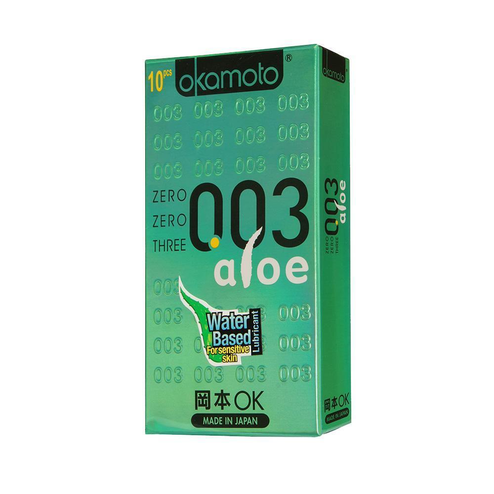 Okamoto - 003 Aloe Condoms 10's -  Condoms  Durio.sg
