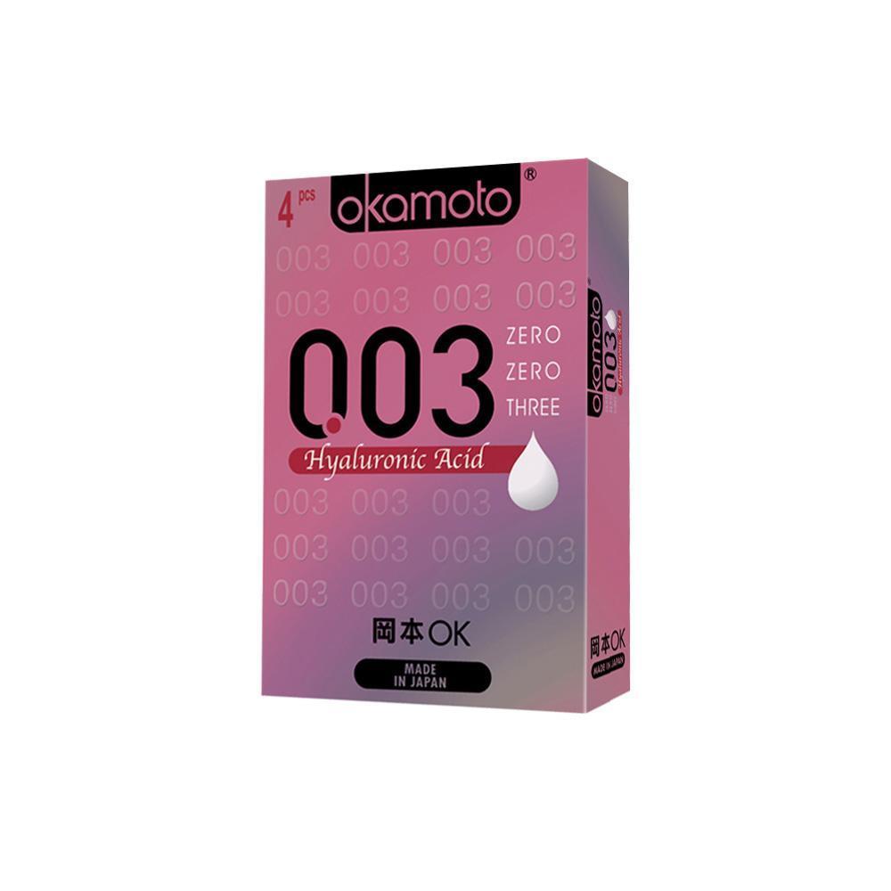 Okamoto - 003 Hyaluronic Acid Condoms 4&#39;s -  Condoms  Durio.sg