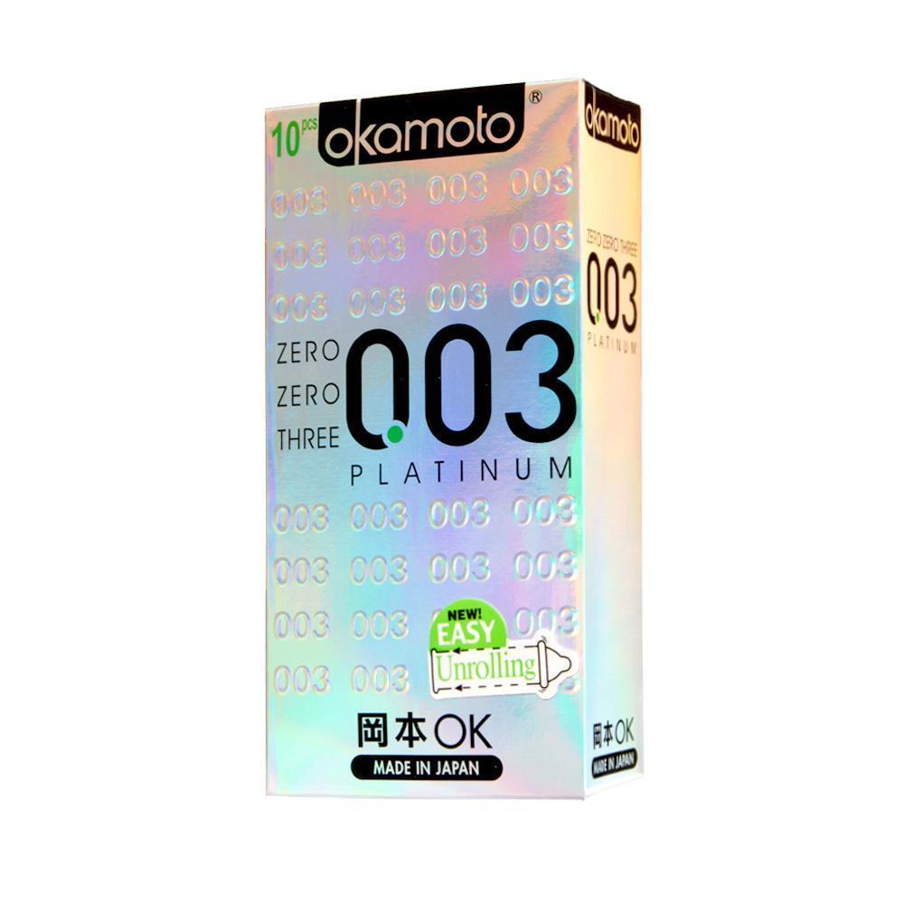 Okamoto - 003 Platinum Condoms 10's -  Condoms  Durio.sg