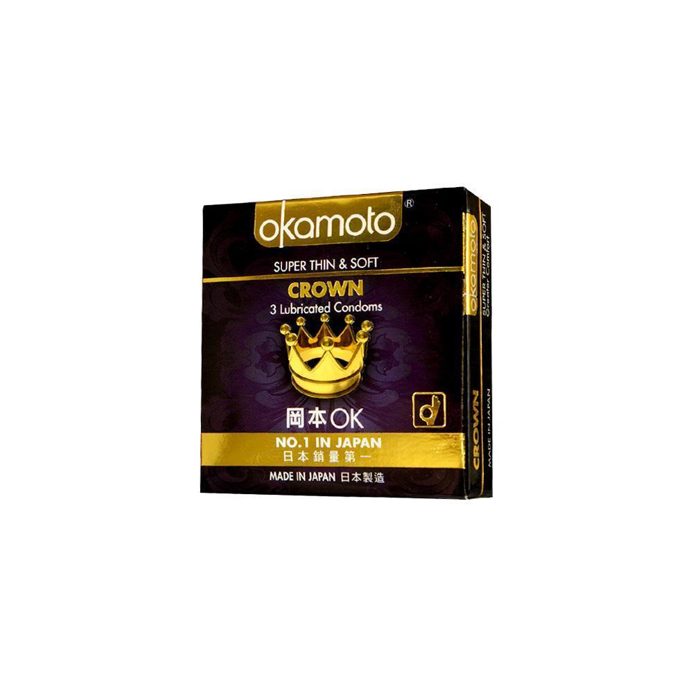 Okamoto - Crown Condoms 3&#39;s -  Condoms  Durio.sg