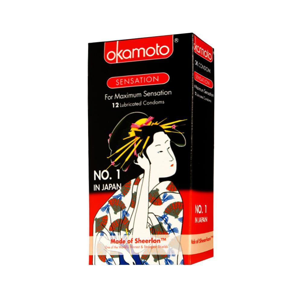Okamoto - Sensation Condoms 12's -  Condoms  Durio.sg