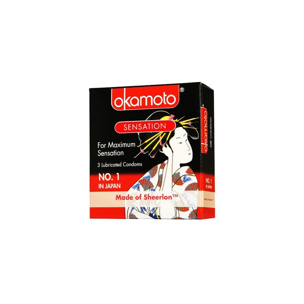 Okamoto - Sensation Condoms 3's -  Condoms  Durio.sg