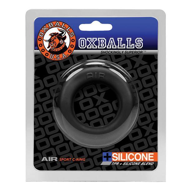 Oxballs - Air Sport Silicone Cock Ring (Black) -  Silicone Cock Ring (Non Vibration)  Durio.sg