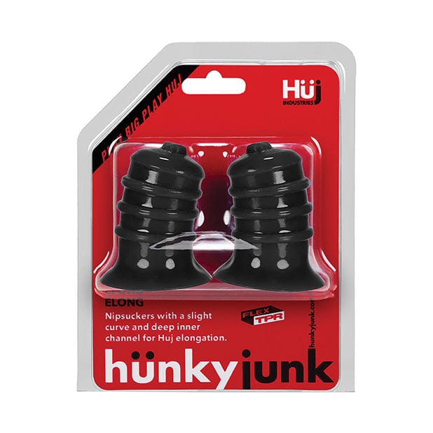 Oxballs - Huj Hunky Junk Elong Nipple Suckers (Black) -  Nipple Pumps (Non Vibration)  Durio.sg