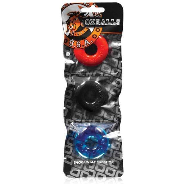Oxballs - Ringer Donut Cock Ring Set Pack of 3 (Multi Colour) -  Rubber Cock Ring (Non Vibration)  Durio.sg