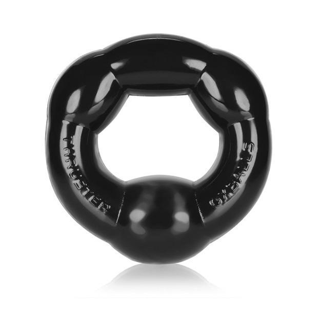 Oxballs - Thruster Rubber Cock Ring (Black) -  Rubber Cock Ring (Non Vibration)  Durio.sg