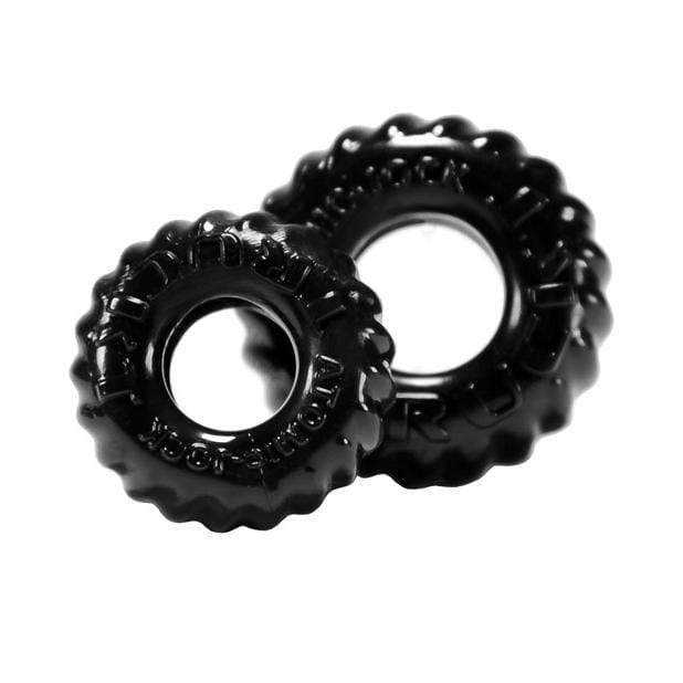 Oxballs - TruckT Cock &amp; Ball Ring Set Pack of 2 (Black) -  Rubber Cock Ring (Non Vibration)  Durio.sg