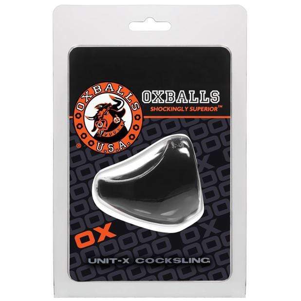 Oxballs - Unit X Cock Sling Cock Sleeve (Black) -  Cock Sleeves (Non Vibration)  Durio.sg