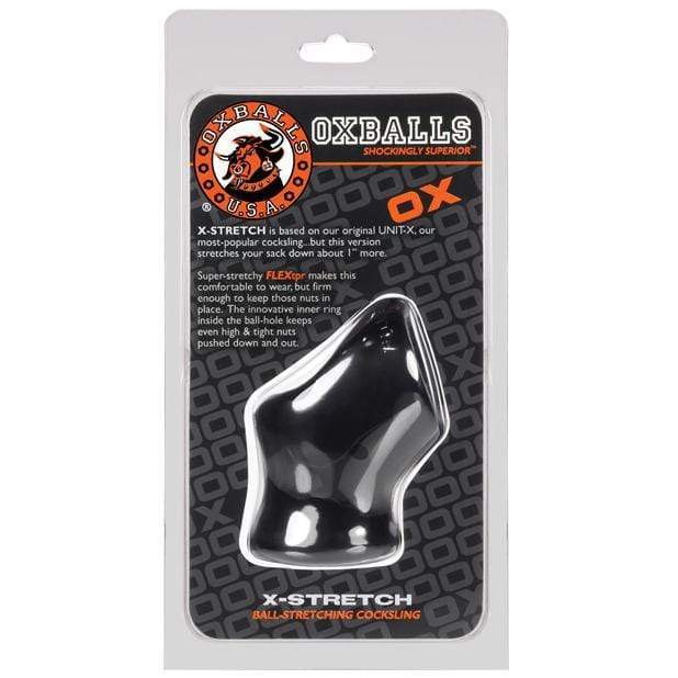 Oxballs - Unit X Stretch Cock Sling Cock Sleeve (Black) -  Cock Sleeves (Non Vibration)  Durio.sg