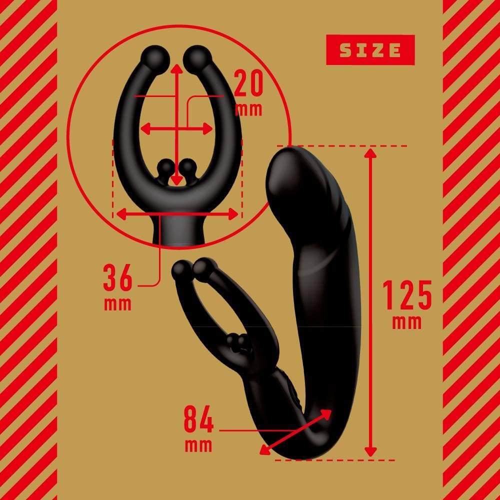 PPP - Completely Waterproof Far Control Extreme Prostate High Tide Backyard Vibrator (Black) -  Anal Plug (Vibration) Rechargeable  Durio.sg