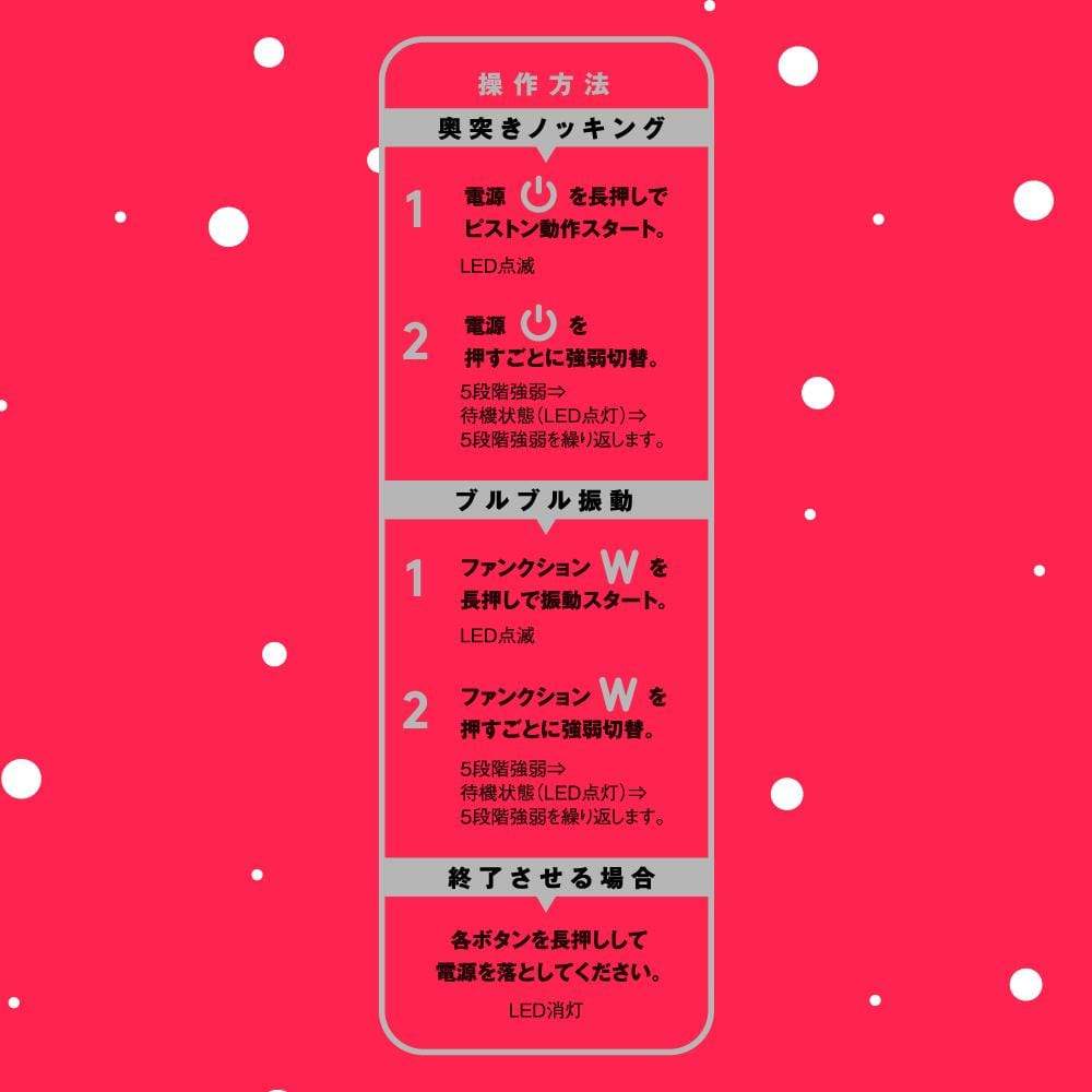 PPP - Completely Waterproof Linear Piston Vibe 25 (Black) -  Non Realistic Dildo w/o suction cup (Vibration) Rechargeable  Durio.sg