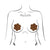 Pastease - Basic Daisy Pasties Nipple Covers O/S (Brown) -  Nipple Covers  Durio.sg