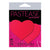 Pastease - Basic Heart Black Light Reactive Pasties Nipple Covers O/S (Neon Red) -  Nipple Covers  Durio.sg