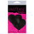 Pastease - Basic Liquid Heart Pasties Nipple Covers O/S (Black) -  Nipple Covers  Durio.sg