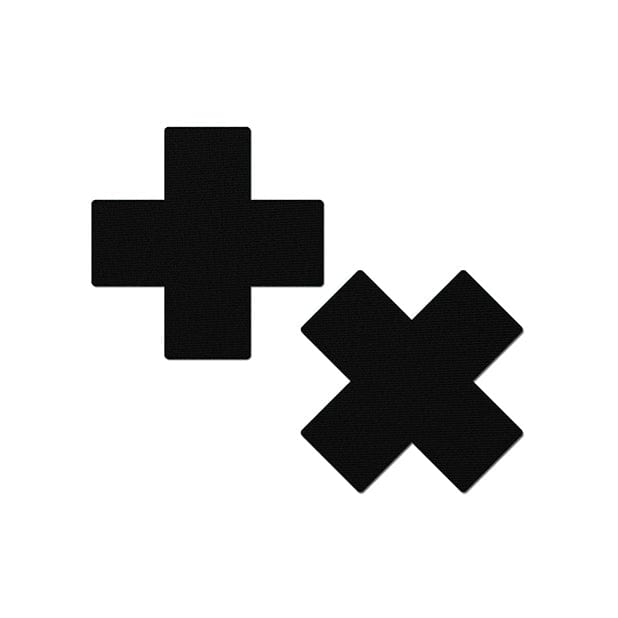 Pastease - Basic Matte Plus X Pasties Nipple Covers O/S (Black) -  Nipple Covers  Durio.sg