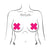 Pastease - Basic Plus X Black Light Reactive Pasties Nipple Covers O/S (Neon Pink) -  Nipple Covers  Durio.sg