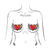 Pastease - Premium Angel Glitter Heart with Wings and Halo Pasties Nipple Covers O/S (Red) -  Nipple Covers  Durio.sg
