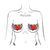 Pastease - Premium Angel Glitter Heart with Wings and Halo Pasties Nipple Covers O/S (Red) -  Nipple Covers  Durio.sg