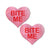 Pastease - Premium Bite Me Heart Pasties Nipple Covers O/S (Red/Pink) -  Nipple Covers  Durio.sg