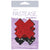 Pastease - Premium Color Changing Flip Sequins Cross Pasties Nipple Covers O/S (Red/Black) -  Nipple Covers  Durio.sg