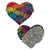 Pastease - Premium Color Changing Flip Sequins Heart Pasties Nipple Covers O/S (Rainbow) -  Nipple Covers  Durio.sg