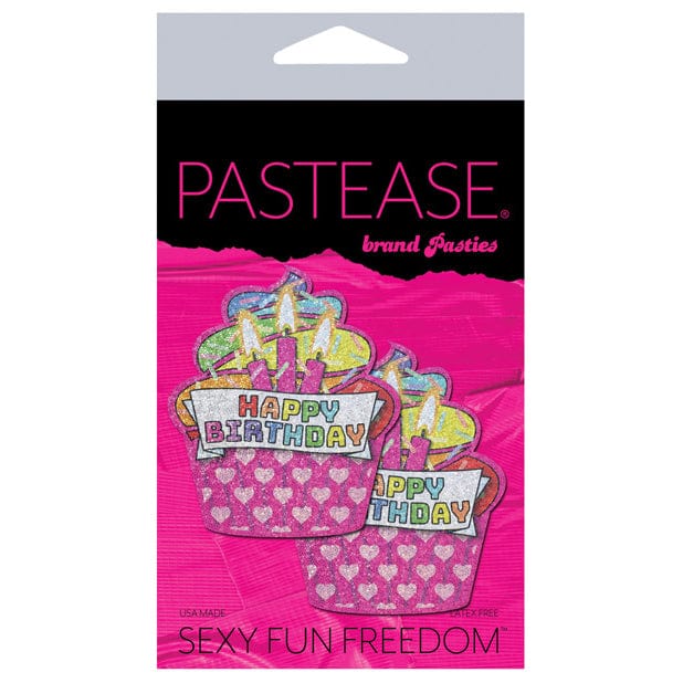 Pastease - Premium Happy Birthday Cupcake Pasties Nipple Covers (Multi Colour) -  Nipple Covers  Durio.sg