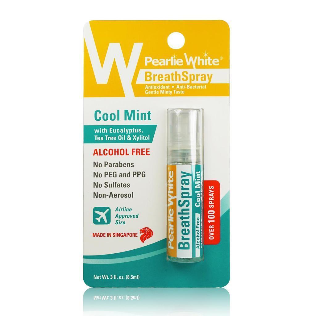 Pearlie White - Anti Bacterial Breathspray Alcohol Free CoolMint 8.5ml (Green) -  Body Care  Durio.sg