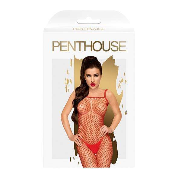 Penthouse - Body Search Fishnet Crotchless Fishnet Bodystocking XL (Red) -  Bodystockings  Durio.sg