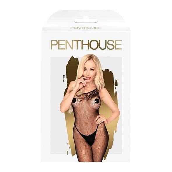 Penthouse - Fancy Dope One Shoulder Crotchless Bodystocking Costume XL (Black) -  Bodystockings  Durio.sg