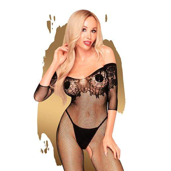 Penthouse - High Profile Net Lace Crotchless Bodystocking Costume XL (Black) -  Bodystockings  Durio.sg
