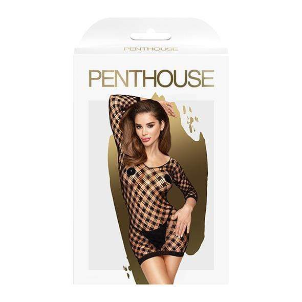 Penthouse - Passion Goddess Seamless Long Sleeved Mini Dress XL (Black) -  Dresses  Durio.sg