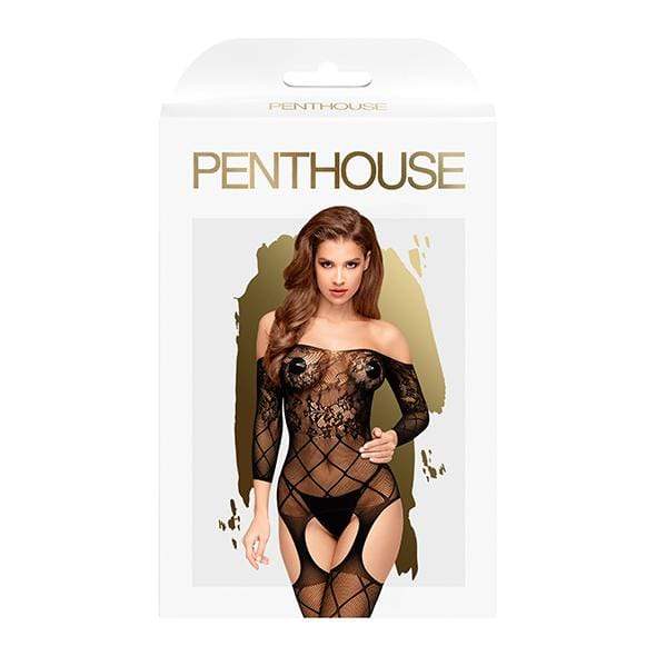 Penthouse - Top Notch Long Sleeved Lace Bodystocking Costume XL (Black) -  Bodystockings  Durio.sg