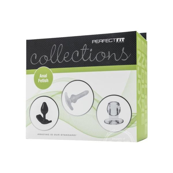 Perfect Fit - Anal Fetish Collections Kit (Black) -  Anal Plug (Non Vibration)  Durio.sg