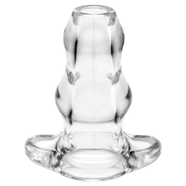 Perfect Fit - Double Tunnel Plug Medium (Clear) -  Anal Plug (Opened)  Durio.sg