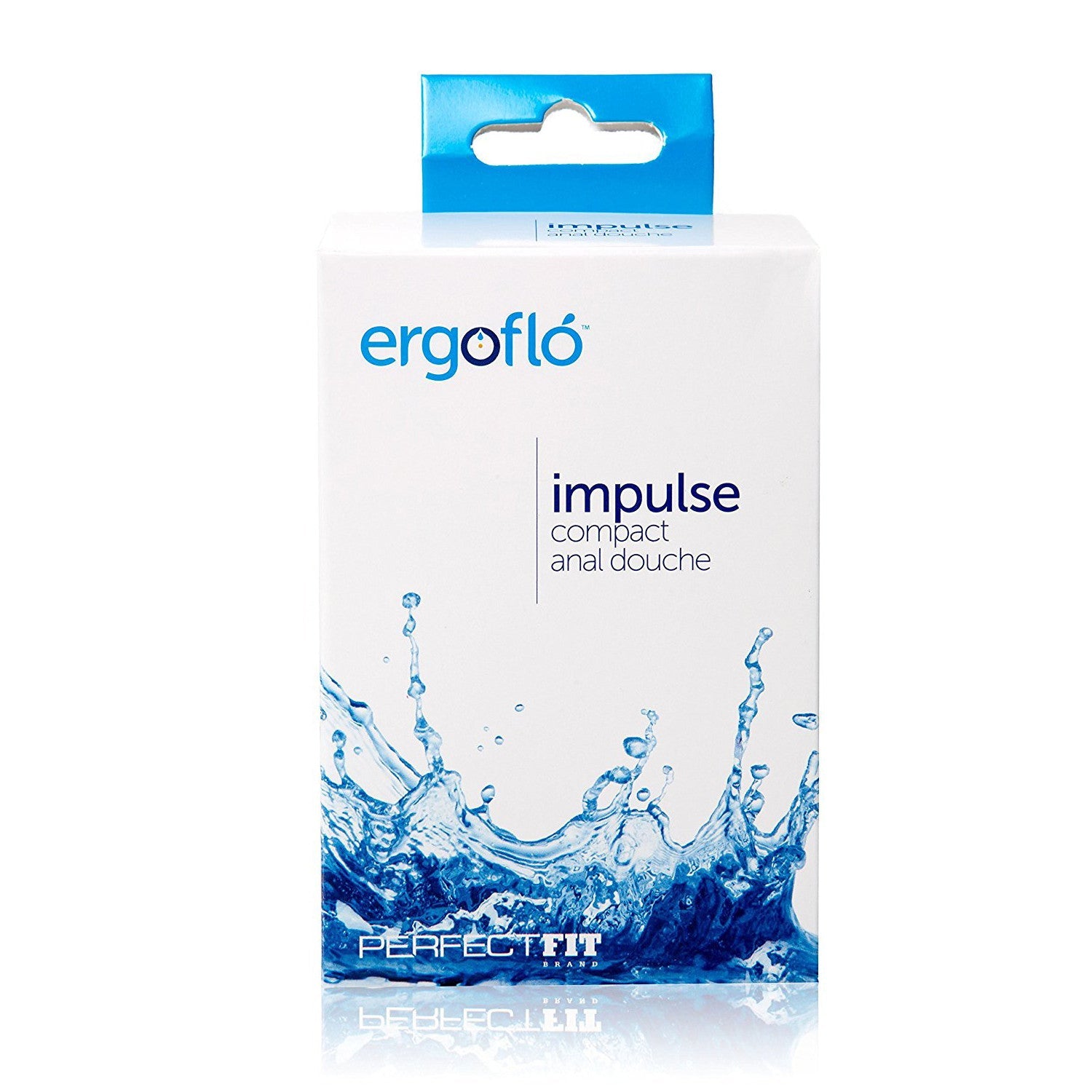 Perfect Fit - Ergoflo Impulse Anal Douche (Black) -  Silicone Cock Ring (Non Vibration)  Durio.sg