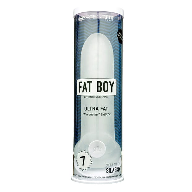 Perfect Fit - Fat Boy Original Sheath Ultra Fat Silaskin Penis Sleeve 7&quot; (White) -  Cock Sleeves (Non Vibration)  Durio.sg